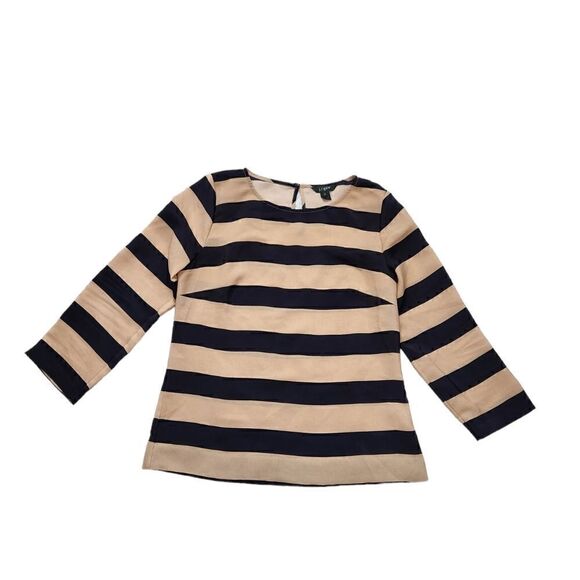 J.Crew Rayon Stripe Blouse - Picture 2 of 7